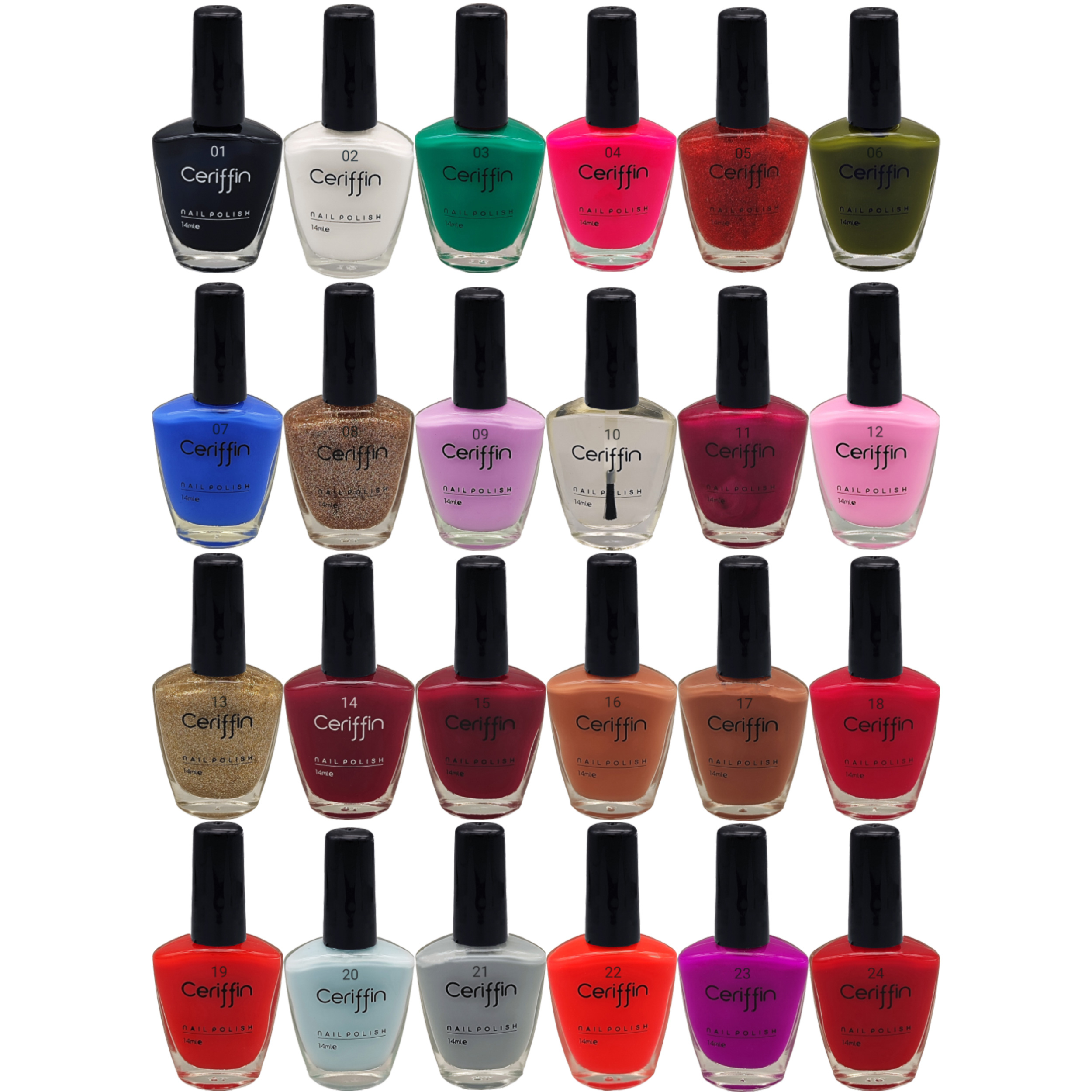 لاک ناخن سریفین مدل A مجموعه 24 عددی لاک ناخن سریفین مدل A مجموعه 24 عددی