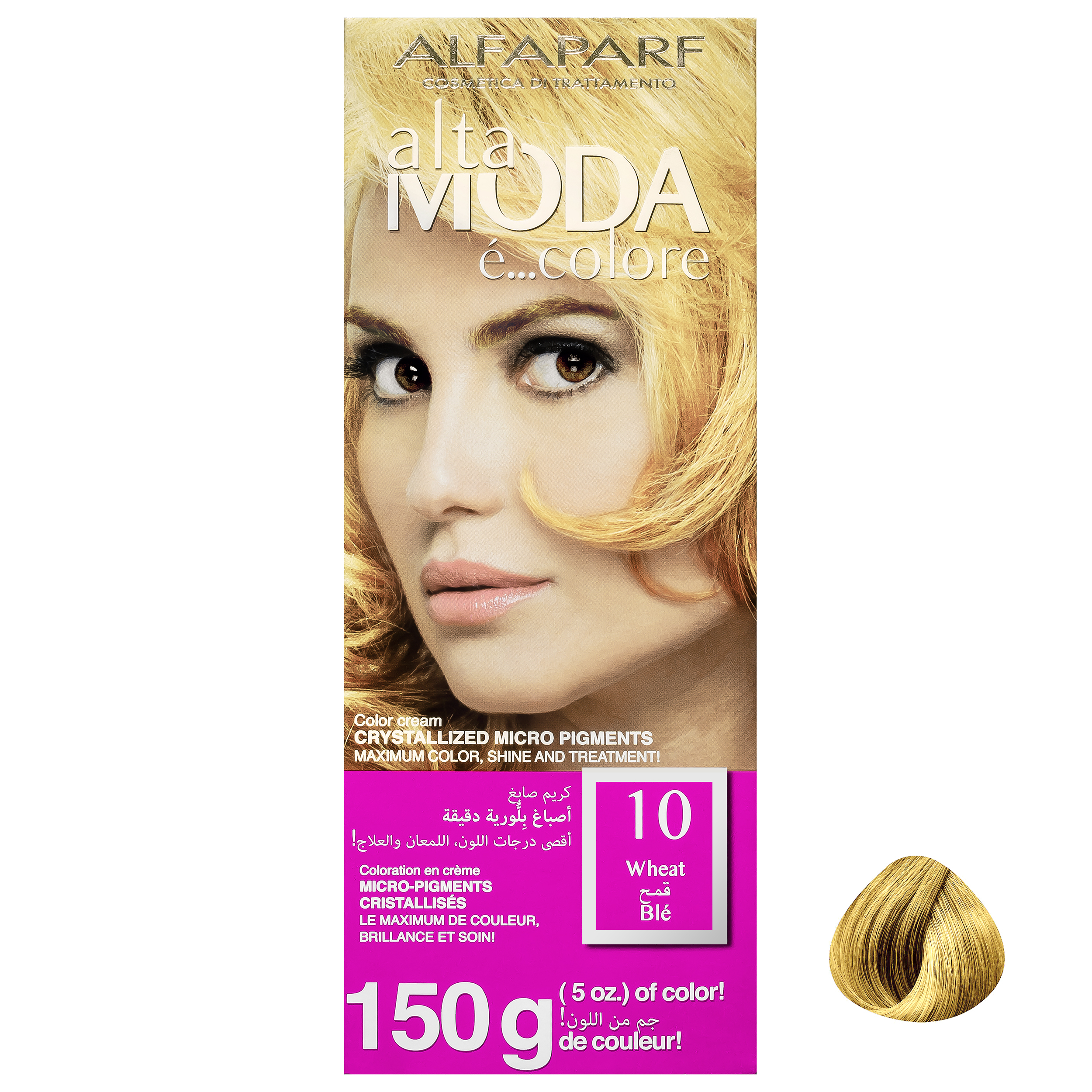 کیت رنگ مو آلتا مودا شماره 10 وزن 150 گرم رنگ بلوند طبیعی روشن کیت رنگ مو آلتا مودا شماره 10 وزن 150 گرم رنگ بلوند طبیعی روشن