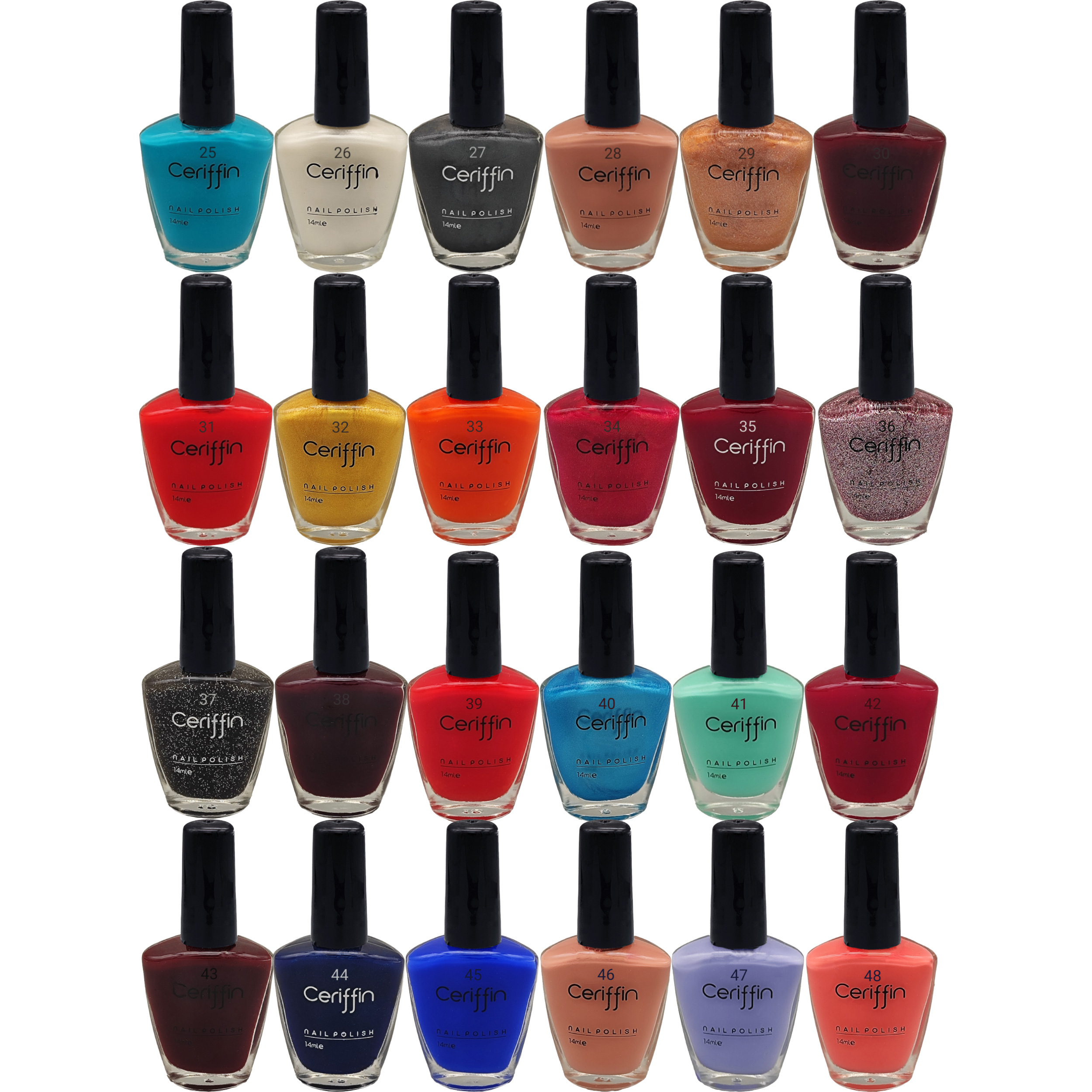 لاک ناخن سریفین مدل B مجموعه 24 عددی لاک ناخن سریفین مدل B مجموعه 24 عددی